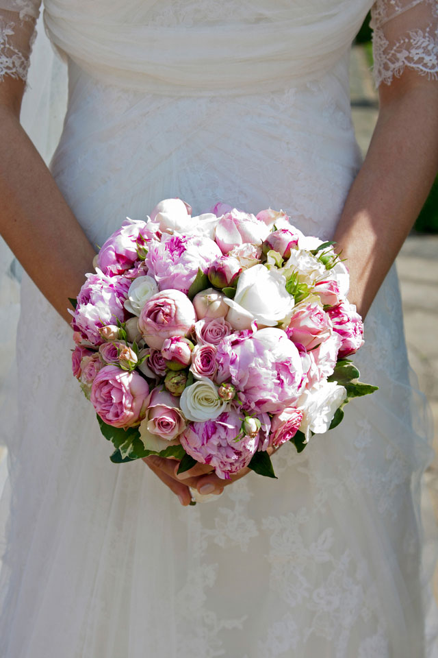 Romance bride and bouquet